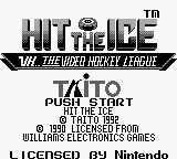 Hit the Ice (USA, Europe) Title Screen
